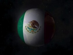 Planet earth & rotating world falgs Stock Footage