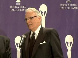 21st Annual Rock and Roll Hall of Fame Induction Ceremony press room Stock Footage