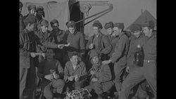 American soldiers in Korea at Christmastime News Clip