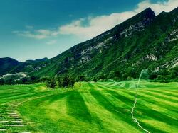 Beautiful golf course Stock Footage