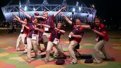 CLEAN: 'Lightning Bolt' mania grips Olympic Park News Clip