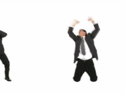 NTSC LOOP: Happy businessman Stock Footage