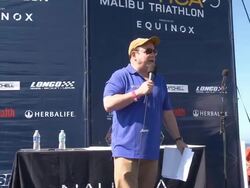 SPEECH - Jason Alexander at Nautica Malibu Triathlon Presented By Equinox Stock Footage