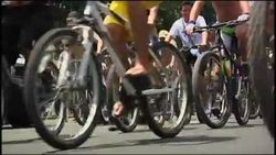 300 cyclists take clothing off in road safety protest News Clip