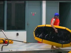 In Alaska, rivers and streams often get crossed in pack rafts, one-man rafts carried in backpacks. But long winters can make people''s rafting skills and muscles rusty. Enter pack raft polo. News Clip