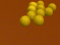 Cocci bacteria reproducing Stock Footage