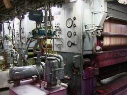 MS Printing machine in gravure printing office / Itzehoe, Schleswig-Holstein, Germany  Stock Footage