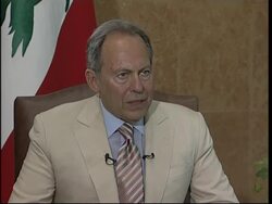 AP Television interview with Lebanese Pres Emile Lahoud News Clip