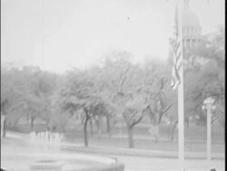 Empty Streets During Memorial for President Kennedy Stock Footage