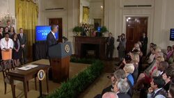 President Barack Obama says middle class families are feeling trapped by rising student loans. The president Monday signs a presidential memo to expand student loan relief and throws his support behind a Senate bill targeting the issue. (June 9) News Clip