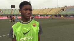 CLEAN : Barcelona FC opens football training academy in Nigeria News Clip