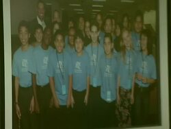 Earl Woods statue dedication and Tiger Woods Fist Pump Challenge launch Stock Footage