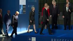 NATO Leaders pose for family photo News Clip