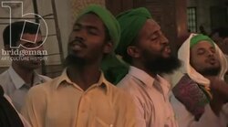 Pilgrims gather at Sehwan Shrine, Sindh Stock Footage