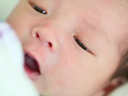 HD1080p:Asian infant ,baby new born, Stock Footage