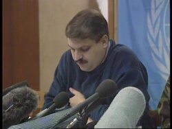 Bosnia - UN Statements After Airstrikes News Clip