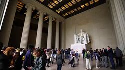 Lincoln Memorial, Washington DC, USA. Stock Footage