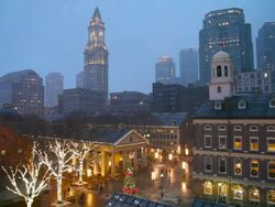Holidays in Boston Stock Footage