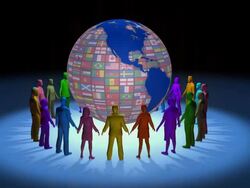 (Loop) United Around the Globe Stock Footage