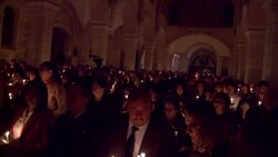 Easter vigil at Bethlehem's Nativity Church News Clip