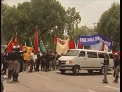 Chinese President Hu Jintao arrives in Mexico News Clip