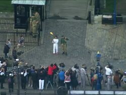 Olympic Flame Arrives in London News Clip