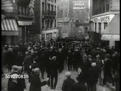 Rioting in street 2/6/1934 Instructional Video