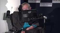 Stephen Hawking addressing Royal Society News Clip