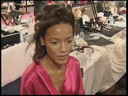 Models prepare backstage for the annual Victoria's Secret fashion show News Clip
