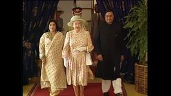Queen Visits Karachi During tour of Pakistan News Clip