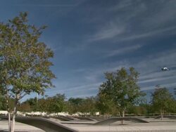 911 Pentagon Memorial Stock Footage