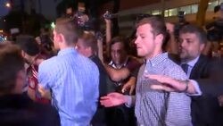 US Olympic swimmers leave police station Instructional Video