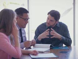 Business Brainstorming Meeting Stock Footage