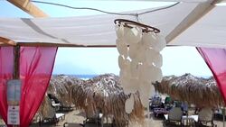 Decoration under canopies Stock Footage