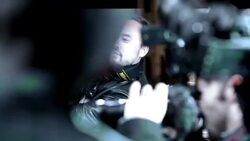 Paparazzi barrage Hollywood couple with flashing cameras on red carpet at awards show Stock Footage