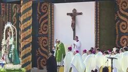 VOICED : Cultura guarani en ultima misa del papa en Paraguay News Clip