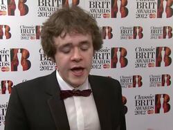 INTERVIEW Benjamin Grosvenor on his award, hard work, upcoming performances and more at Classic BRIT Awards at Royal Albert Hall on October 2, 2012 in London, England (Footage by WireImage Video/Getty Images Entertainment Video) Stock Footage