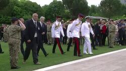 CLEAN : Prince Harry visits WWII battle site in Italy News Clip