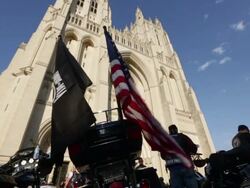 Bikes Are Blessed In Washington Ahead Of Annual Rolling Thunder Bike Procession Stock Footage
