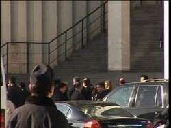 Clinton attends church prior to departure News Clip