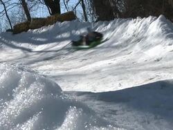 Luge Track - Girl #10 Stock Footage