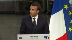 Macron and Putin speak at joint briefing Instructional Video
