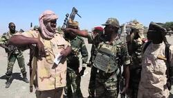 CLEAN : Chadian army patrols near Cameroon and Nigeria border News Clip