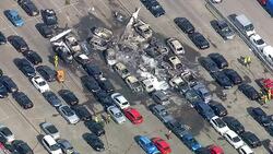 Aerials of Bin Laden Family Plane Crash News Clip