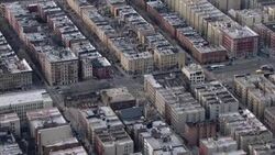 Adam Clayton Powell Jr Boulevard In Harlem, New York City. Stock Footage