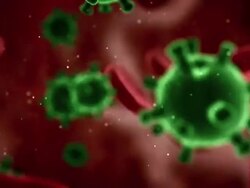 Virus infected Blood (Loopable) Stock Footage