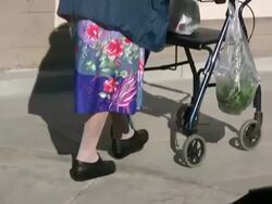 Elderly Issues: Health, Legs Stock Footage