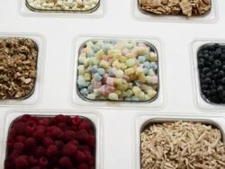 HEALTHY TOPPINGS-STUDIO SHOT-1080HD Stock Footage