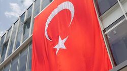 Turkish Flags Flying From Buildings In Ankara News Clip