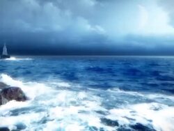 Night ocean Stock Footage